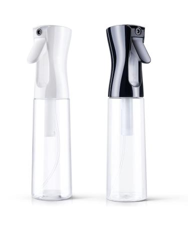 AOOWU 2-Pack Hair Spray Bottle - 300ml Transparent Salon Water Sprayer | Perfect for Hairdressers & Home Use - Buy Online on GoSupps.com