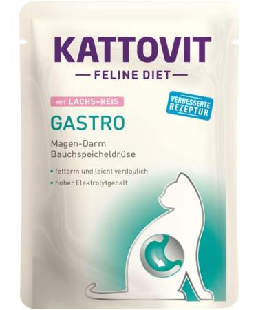 Kattovit Feline Diet Gastro Bundle 20x85g - Special Wet Food for Cats with Gastrointestinal Issues - 4 Varieties Available - Buy Online on GoSupps.com