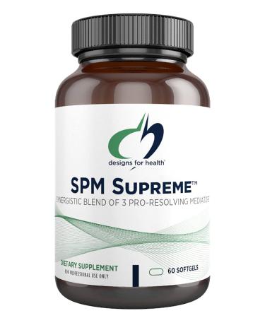 Designs for Health SPM Supreme - 3 Specialized Pro-Resolving Mediators from Fish Oil - Omega 3 Fatty Acids Supplement, SPM Fish Oil (60 Softgels)