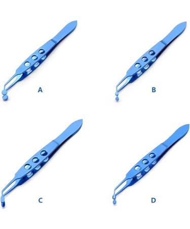 Dajidafu Stainless Steel Eyelid Tweezers Non-Slip Handheld Eye Lid Cleaning Clips Clamps Facial Beauty Devices Salon Accessories Large Round Tip - Buy Online on GoSupps.com