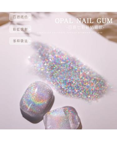 1 Bottle Universal Nail Jade Cat Eye UV Gel Laser Rainbow Dazzling Spar Nails Art Polish Soak Off Phototherapy Colorful Lacquer - (Color: Laser) - Buy Online on GoSupps.com