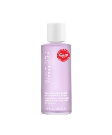 Alpyn Pore Perfecting Liquid Toner with 2% BHA & Borage | Liquid Exfoliator to Minimize Pores Calm & Restore Skin's Natural pH | 4 oz / 120 ml
