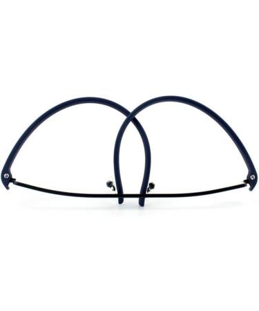 Buy Ultra-Light TR90 Reading Glasses for Men & Women - Classic Metal Visual Aid Blue +3 Diopters - Includes Case & Cleaning Cloth - Buy Online on GoSupps.com