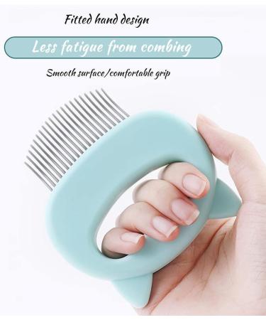Xixiran Cat Brush - 2PC Massage Comb Set for Pet Fur Care & Undercoat Removal | Relaxing Cat Grooming Tools - Buy Online on GoSupps.com
