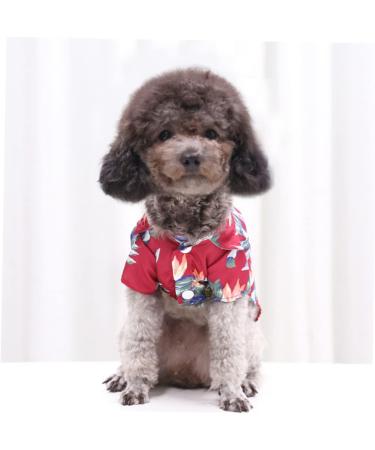 Nusitou 4-Piece Green Hawaii Pet Shirt Set - Fashionable Summer Dog T-Shirts & Blouses for Boys - Buy Online on GoSupps.com