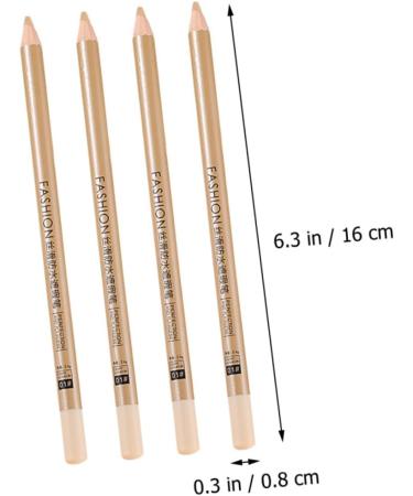 CRILSTYLEO 4pcs Concealer Pen Light Concealer Makeup Concealer Blemish Concealer Pot Concealer White Wooden - Buy Online on GoSupps.com