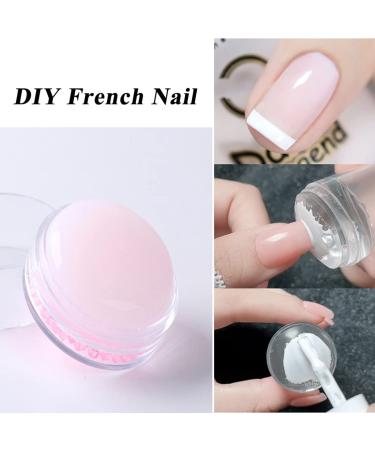 French Nails Jelly Cream Silicone Nail Art Stamper - Multi Pink - Buy Online on GoSupps.com