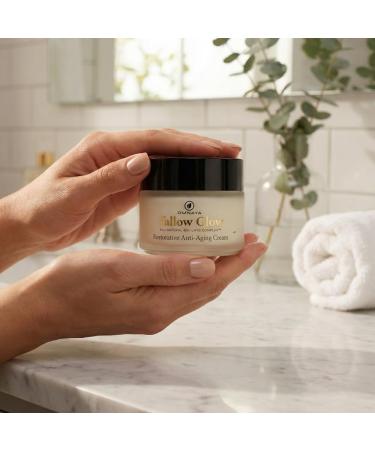 Organic Premium Grass Fed Beef Tallow for Skin Cream - With Bakuchiol & Gotu Kola for Anti-Aging Face & Body Cream with Jojoba Honey Greek Olive Oil 4oz - Buy Online on GoSupps.com