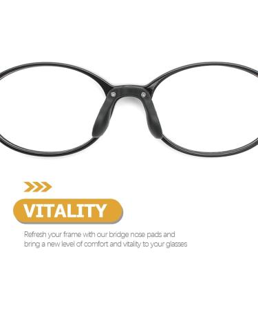 3x Nasal Pads for Bicycle Glasses - Soft Non-Slip Replacement Cushions for U-Shaped Sports Sunglasses (Black) - Buy Online on GoSupps.com