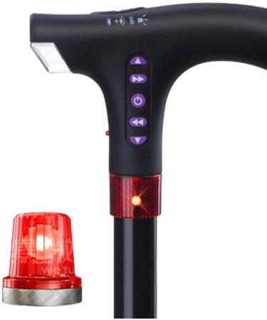 Old Man Crutches Music Sticks Anti Skid Four Foot Alarm Canes Aluminum Alloy Lamps with Old Crutches Practical - Buy Online on GoSupps.com