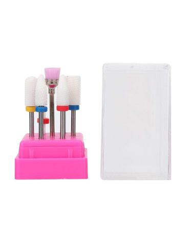 7pcs Electric Nail Drill Set - Tungsten Steel Grinding Heads & Storage Box for Manicure - Perfect for Professional & At-Home Use - Buy Online on GoSupps.com