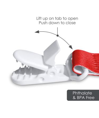 Georgia Bulldogs NCAA BabyFanatic Pacifier Clip 2-Pack | Officially Licensed Baby Apparel - Buy Online on GoSupps.com