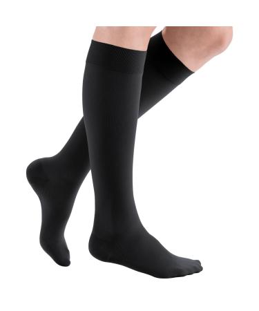 Medi Medive Plus compression knee socks unisex |Medical compression stockings CCL2 for women and men |Black |Size IV |closedTime |normal