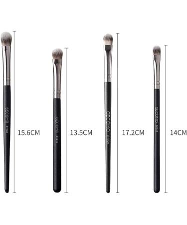 PLABBDPL Set of 4 Black Eye Brush Set Eyeshadow Brush Set Makeup Eyeshadow Eye Brush Makeup Brush Eyeshadow Brush Set for Blending Eyeshadow Powder Highlighter Concealer - Buy Online on GoSupps.com