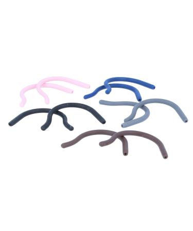 Silicone sports temple tips for children in 5 colours 1.3mm black