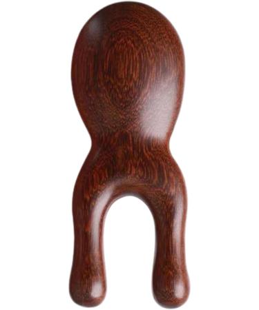 Brown Wood Facial Massage Device | Ergonomic Portable Massager for Smooth Skin - Natural Wood Tool for Face Nose Ear & Mouth Massage - Buy Online on GoSupps.com