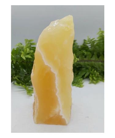 450g-500g Raw Natural Piece of Orange Calcite Crystal Love Stone Beautiful
