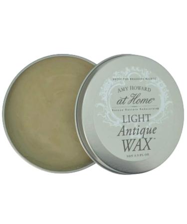 AMY HOWARD AT HOME - Light Wax for Wood and Chalk Paint - Vintage and Antique Furniture Restoration - Protective Finish and Seal - Golden Brown (3.5 Oz)