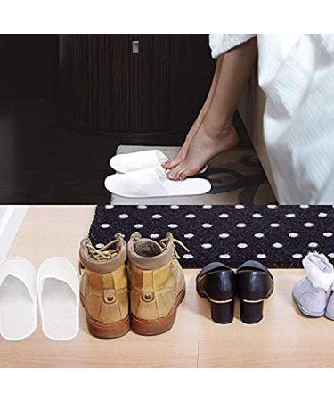 Rocutus 12 Pair Disposable Non-Slip Guest Slippers - Bulk Pack for Hotel, Home, and Travel Use - Fits US Men Size 8 Women Size 9 - Buy Online on GoSupps.com