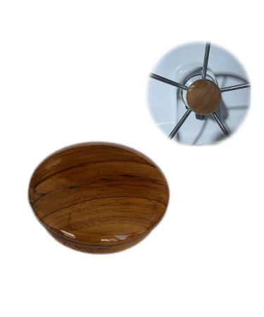 Boat Teak Wood Steering Wheel Center Cap for Marine Destroyer Steel Wheels Hardware Accessories, 2-1/2 inch (Wood)