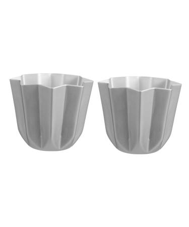 Alipis 2pcs Octagonal Cake Mold Roasting Pan Paper Cups Cupcake Mold Creative Baking Mold Muffin Candy 7.5x7.5x6.5cm Silver