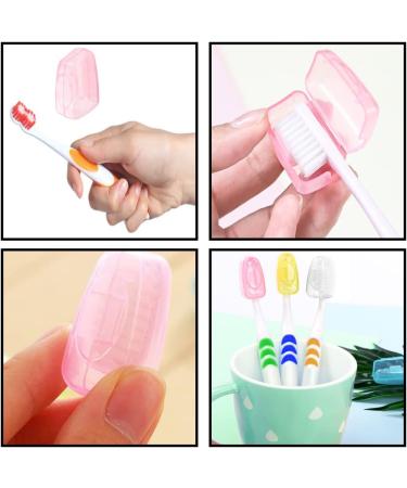 Zelhyeuu 5-Piece Portable Toothbrush Protective Cover Set - Ideal for Travel Camping and School - Buy Online on GoSupps.com