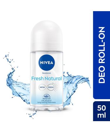 Underarm Roll On Fresh Natural 50ml | 48H Smooth & Beautiful Underarms | Alcohol-Free | Women's Deodorant - Buy Online on GoSupps.com