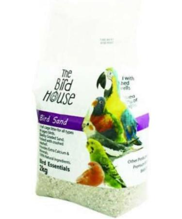 4 PACK HAPPYPET BIRD SAND WITH OYSTER SHELL BUDGIE PARROT CAGE LITTER 2KG - Buy Online on GoSupps.com