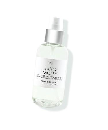 Lily of the Valley Muguet Fine Fragrance Mist by Body Botanic 4 Fl Oz 118 mL - Lily'd Valley with plant extracts and the delicate true scent of Lily of the Valley - Buy Online on GoSupps.com