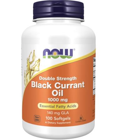 Now Foods Black Currant Oil 1000 mg - 100 Softgels 3 Pack