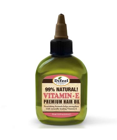 Difeel Premium Natural Hair Oil - Vitamin E Oil 2.5 ounce - Buy Online on GoSupps.com