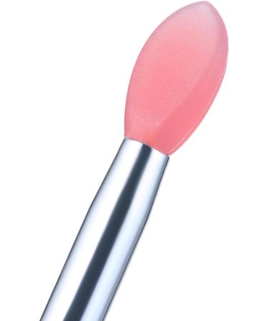 Walmeck 10pcs Silicone Lip Brush Set Lipstick Lip Gloss Applicator Brushes Mini Lip Care Makeup Brushes with 2 Anti-lost Cover Pink - Buy Online on GoSupps.com