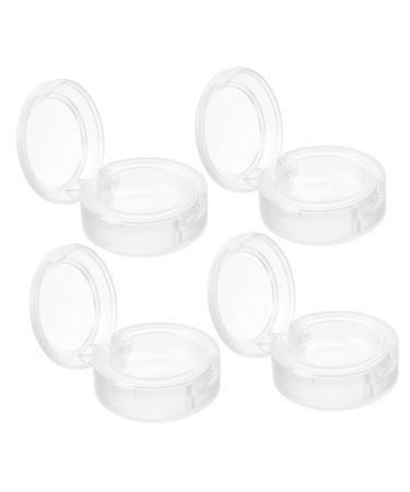 4pcs Empty Eyeshadow Plate Small Makeup Palettes Empty Highlighter Case Empty Eyeshadow Pans Empty Eyeshadow Palettes Cosmetic Palettes Blush Case for Black Women Empty Blusher Pan