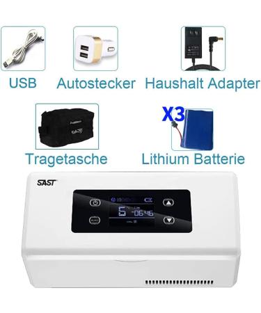 LED Display Medication Fridge Insulin Cooler Box for Car Travel Home Portable Insulin Cooler Cooler Medication Fridge 2-8 C 2 battery - Buy Online on GoSupps.com