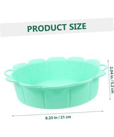 Alipis 4pcs Air Fryer Pan Airfryer Air Fryers Replacement Pot Multi-Function Air Fryer Basket Baking Mat Greenx4pcs 21X21X5.2CMx4pcs - Buy Online on GoSupps.com