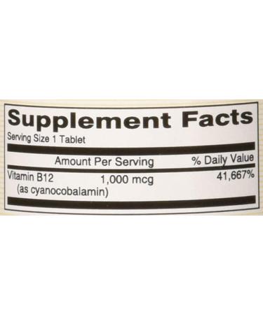 Mason Natural Vitamin B-12 1000mcg Sublingual Tablets - 100 Ea Unflavored 100 Count (Pack of 1) - Buy Online on GoSupps.com