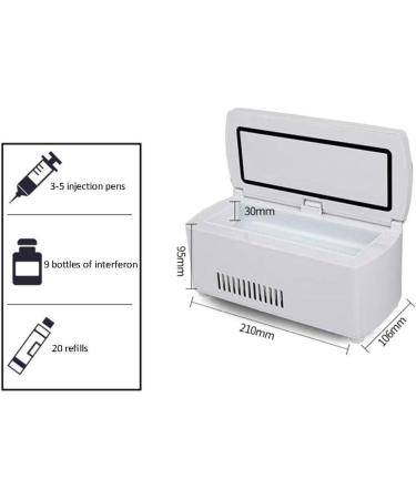 Mini Medical Refrigerator and Insulin Cooler Case - Portable Insulin Bag Travel Refrigerated Keeps 2-8 C with USB Car Adaptor - Buy Online on GoSupps.com