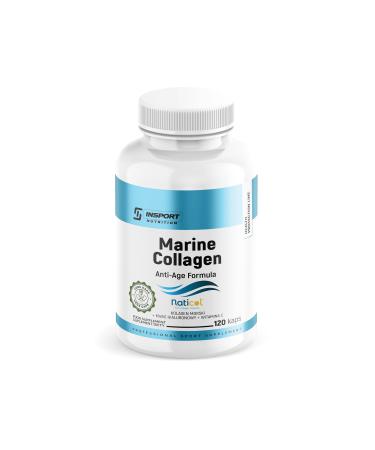INSPORT Nutrition - Marine Collagen - NatiCol Marine Collagen - Hyaluronic Acid - Vitamin C - 4 capsules per serving - 120 Capsules