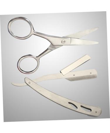Beaupretty 4-Piece Stainless Steel Mustache & Eyebrow Razor Set - Space-Saving Short Hair Grooming for Men - Buy Online on GoSupps.com