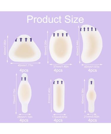 Bladder & Heel Blister Protection - 24 Waterproof Hydrocolloid Gel Pads - Buy Online on GoSupps.com