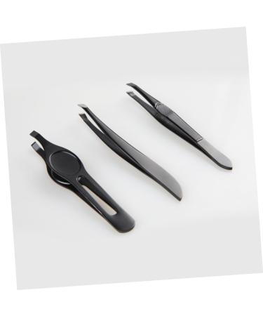 Didiseaon 1 Make up Kit Eyebrow Tweezers for Women Nasal Spray Pointed Tweezers Facial Hair Removal Tool Metal Eyebrow Tweezer Splinter Tweezers Miss Banana Clip Eyebrow Trimming 9x1cm Black - Buy Online on GoSupps.com