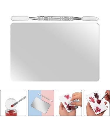 IMIKEYA Palette de Maquillage en Acier Inoxydable 1 Pi ce avec Spatule Plateau de M lange pour Fond de Teint et Fards Paupi res Outil Indispensable pour Maquilleurs Professionnels - Buy Online on GoSupps.com