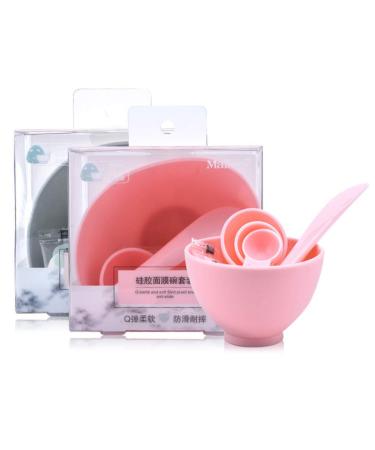 Minkissy Face Mask Stirring Bowl Set | DIY Facial Mask Tool Kit with Silicone Brush & Spoon | Ideal for Women & Girls - Buy Online on GoSupps.com
