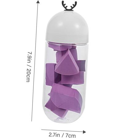 Ipetboom 2 Capsule Bottle Beauty Egg Concealer Makeup Brush Cosmetic Removal Puff Make up Powder Puff Puff Makeup Blenders Powder Puff Makeup Cream Hydrophilic Polyurethane Sponge 20x7cm As Shown 1 - Buy Online on GoSupps.com