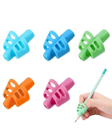 5 pieces of pencil handling writing aid for children grip posture correction correct handwriting attitude for children adults righties or leafies