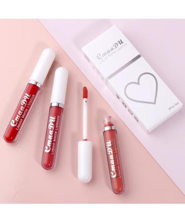 INVILKSTAR 3 Pcs Matte Liquid Lipstick Set - Long-Lasting & Waterproof Lip Gloss (01) - Buy Online on GoSupps.com