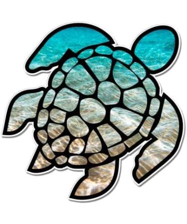 Sea Turtle Beach Ocean Vinyl Sticker Decal - Waterproof 5 - GT Graphics - Buy Online on GoSupps.com
