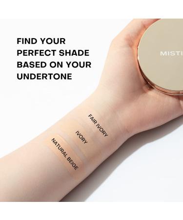 Mistine Cushion Foundation: Impeccable Full Coverage + Matte Finish | Long-Lasting Oil Control Compact for Oily Skin - Ivory - Buy Online on GoSupps.com