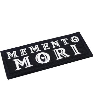 PatchKingdom Memento Mori Embroidery Patch 4X10CM - Funny Biker Travel Emblem - Buy Online on GoSupps.com