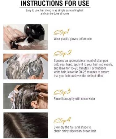 Grey Reducing Natural Black Hair Colour Shampoo (400ml) Hair Treatment for Grey Hair Coverage in 15 Minutes - Hair Coloring for Men Women All Hair Types - Natural Black Hair Dye - Ammonia Free - Buy Online on GoSupps.com